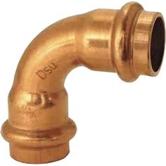 Viega 77337 1-1/2" Lead Free Copper Elbow. These 1-1/2" Lead Free Elbows are a simple and easy way to get copper tubing where you need it, rather its a tight space that's hard to get to, or a just a simple install or repair. These 90's feature ProPress ends making them ideal for quick and efficient connections. Some of the improved features of using ProPress include colored dots on each fitting, a quick and efficient way to see if the fitting has been correctly pressed, a manufacturing warranty, and cleaner more convenient connection that's 75% labor saving. ProPress requires one tool, no flame, and has a worldwide credibility of quality. Kitchen Sinks Farmhouse, Corner Tub, Commercial Bathroom Sinks, Tub Shower Doors, Pvc Fittings, Bidet Toilet Seat, Kitchen Soap, Kitchen Soap Dispenser, Utility Sink