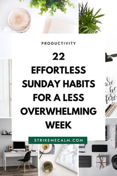 sunday habits Sunday Habits, Productivity Challenge, Good Leadership Skills, Soul Sunday, Sunday Kind Of Love, Mind Thoughts