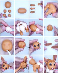 several pictures of different types of toys being made