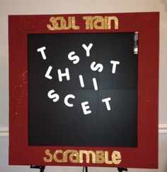 STScramble board 70s Party Decorations, 70s Birthday, 40th Birthday Themes