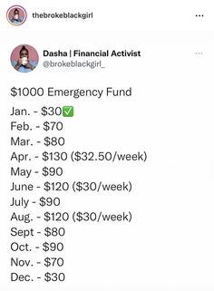 the tweet is asking people to pay for an emergency fund