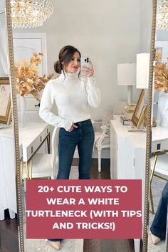 Discover the perfect blend of simplicity and cuteness with these white turtleneck outfits, designed to elevate your aesthetic effortlessly. Click now to explore the chic and timeless fashion inspiration!