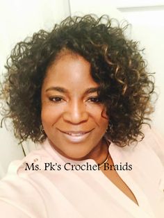 FreeTress GoGo Curl is an excellent look for the summer! Hair installed by Ms. Pk's Crochet Braids located in GA. Crochet Braids Hairstyles Curls, American Curl, Sew In Hairstyles, Healthy Natural Hair, Crochet Braids Hairstyles, Short Sassy Hair