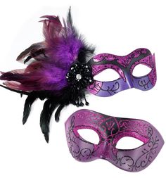 PRICES MAY VARY. Elegant Masquerade Mask Women: Black and purple masquerade mask with feather is a stunning and eye-catching accessory. The light and nimble feathers will dance in the air with your steps Venetian Mask Men: To add a touch of sparkle, sequins scattered in the beautiful Venetian pattern outlined. The glitter catches the light and adds an extra level of glamour to the mask Exquisite Flower Accessories:Rhinestone and bead-stitched flowers and tassels are designed with Velcro, easy to Purple Masquerade Mask, Elegant Masquerade Mask, Masquerade Couple, Purple Masquerade, Mask For Masquerade, Masquerade Mask Women, Couples Masquerade Masks, Mask Men, Purple Feather