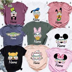 Personalized Disney Vacation Trip 2023 T-shirt Cheap Tops With Character Print For Disney Trips, Disney Trip Shirts For Boys, Disney Tribe Shirts, Disney Shirt Printables, Disney Cricut Shirts Free, Home Disney Shirt, Disney 2023 Tshirt, Disney World Sublimation, Disney Frozen Shirts For Family