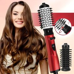 Rotating Hair Dryer, Straighten Hair, Hair Curl, Curl Hair, Hair Dryer Brush, Hair Styler, Casual Hairstyles, Clipuri Video, Hair Quality