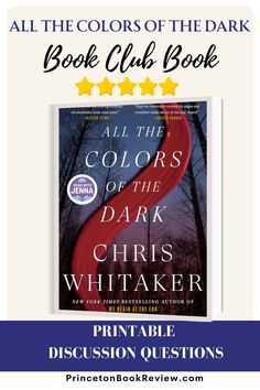 the book cover for all the colors of the dark by charles whittaker