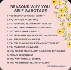 Signs Of Self Sabotage, Emotional Cleanse, Sanity Quotes, Perfectionism, Burn Out, Self Acceptance