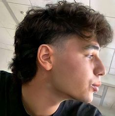 Mens Taper Mullet Haircut, Low Tapered Mullet Haircut, Straight Guy Hairstyles, Mullet Fade Haircut Straight Hair, Modern Mullet Taper Fade, Low Taper Fade Mullet Curly Hair, Wavy Modern Mullet, Low Taper Modern Mullet, Low Taper Mullet Men Straight Hair