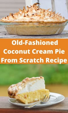 old - fashioned coconut cream pie from scratch recipe