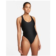 Nwtd Nike 1x Hydra Lock Fusion 1pc Swimsuit Black 92595 The Women's Nike Swim Hydralock Fusion Back One Piece 1x Black New With Tags This Has Sticker Residue On The Side Sleek Style For Easy Movement In The Water. Nike Hydralock Fabric Helps Lock You In For A Compressive, Streamlined Fit. The X-Back Shape Has Elongated Straps Designed To Provide Zero Distraction. A Gripper Liner Holds The Athletic Swimsuit In Place For A Secure And Comfortable Fit During All Your Favorite Water Activities. Benef Nike Sporty Bodysuit, Sleek Black Bodysuit For Poolside, Nike Solid Color Swimwear For Beach, Nike Solid Color Beachwear Swimwear, Nike One-piece Swimwear For Sports, Nike One-piece Sports Swimwear, Nike One-piece Swimwear For Pool, Nike One-piece Bodysuit For Swimming, Nike One-piece Swimwear