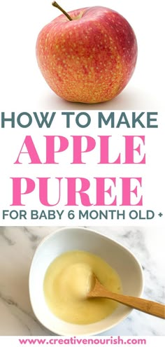 how to make apple pure for baby 6 months old