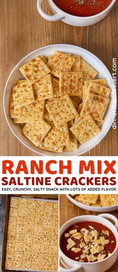 ranch mix saltine crackers are an easy, healthy snack with lots of added flavor