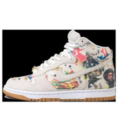 Nike SB Dunk High OG QS x Supreme 'Rammellzee' FD8779-100 Cultura Hip Hop, Nike Skateboarding, Nike Sb Dunk High, Sb Dunk High, Sneakers Collection, Dunks Nike, Jordan 2, Nike Sb Dunk, Nike Dunk High