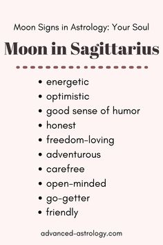 moon in sagittarius traits Taurus Sun Sagittarius Moon, Moon In Sagittarius Woman, Moon Sign Meaning