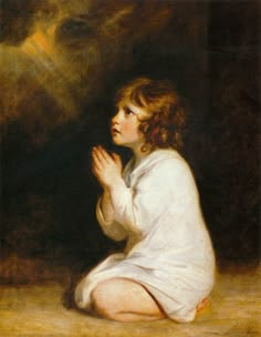 Candles And Praying, Children Praying, Biblical Art, Catholic Art