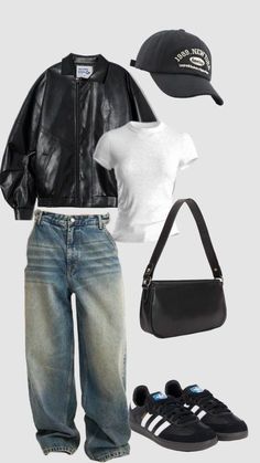 Mid Summer Outfits, Nyc Concert Outfit, Outfits Everyone Has In Their Closet, Going Shopping Outfit, Black Crewneck Outfit, Trendy School Outfits, Basic Style Outfits, Streetwear Fashion Fall, Style Inspiration 90s