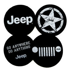 Jeep Coasters-Set of 4 - Goats Trail Jeep Merchandise, Jeep Logo, Recycled Tires, Adventure Car, Jeep Grill, Beach Cars, Tyres Recycle, Shirt Company