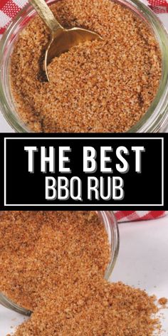 the best bbq rub recipe in a glass jar