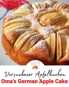 Traditional German Apple Cake Recipe – Oma's Versunkener Apfelkuchen > Bee Sting Cake, German Bakery, Baking Skills, German Cake, Torte Recipe, Hazelnut Cake