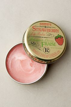 Packaged in the prettiest pocket-sized tin, this beauty classic aids everything from chapped lips to rough elbows. Original Rose: A beautiful rose scent and a subtle pink color a family favorite since 1892. Strawberry: A fresh strawberry scent and a subtle pink color. Victorian Items, Smiths Rosebud Salve, Vintage Trinkets, Rosebud Salve, Strawberry Lip Balm, Oh My Goddess, Fashion Things, All I Ever Wanted, Rose Scented Products