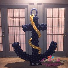 an anchor made out of balloons is shown