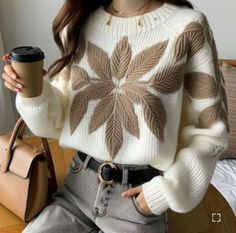 Crochet Sweater Design, Woolen Sweater, Modest Dresses Casual, Crochet Fashion Patterns, Quick Outfits, Easy Trendy Outfits, Stylish Work Outfits, Modest Fashion Outfits, Refashion Clothes