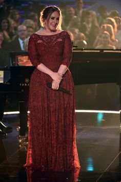 Adele - Grammy Awards 2016 Adele Dresses Style, Adele Style, Grammy Outfits, Plus Size Evening Gown, Adele Dress, Plus Size Gowns, �فستان سهرة