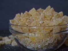 a glass bowl filled with sugary cereal