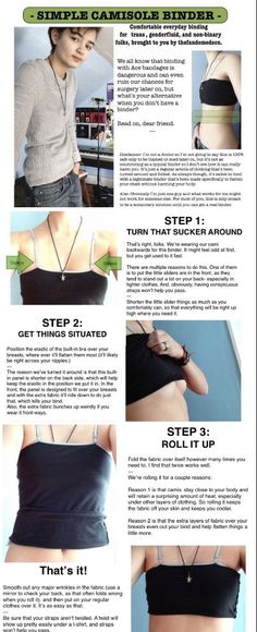 the instructions for how to wear a bra