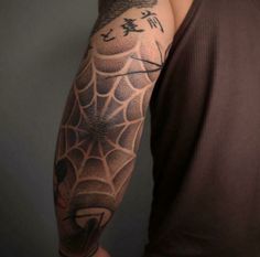 Cholo Tattoo, Herren Hand Tattoos, Spider Web Tattoo, Web Tattoo, Forarm Tattoos, Muster Tattoos, Elbow Tattoos, Half Sleeve Tattoos For Guys