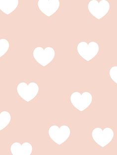 a pink and white background with hearts in the shape of small heart shapes on it