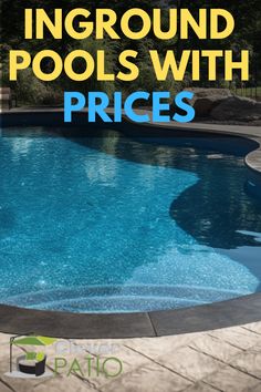 Inground Pools with Prices House Pools Backyard, Small Yard Inground Pool Ideas, Cheap Pools Inground, Inground Pool For Small Backyard, Backyard Pools Ideas Inground Budget, Inground Pool Small Backyard, Simple In Ground Pool Ideas, Inground Pool And Patio Ideas, Inground Pool Landscaping On A Budget