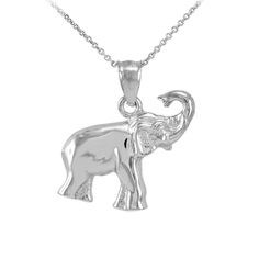 925 Sterling Silver Baby Elephant Charm Pendant Necklace Item No.: T41 Metal Type: .925 Sterling Silver With Stamped 925 Metal Color: Silver. High Polished. Measurement: Weight: 2.00 Grams (Pendant Only) With Chain: 3.00 Grams Height: 0.90 In. Width: 0.75 In, Come With Rolo Chain Available In 16", 18", 20", 22" Brand New. Trendy Pendant Necklace, Elephant Necklace Gold, Elephant Pendant Necklace, Elephant Jewelry, Gold Elephant, Indian Elephant, Elephant Lover, Silver Elephants, Elephant Necklace