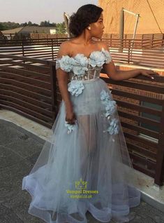 Dress With 3d Flowers, Beach Reception, Bae Style, Flower Prom Dress, Matric Dance, Robes D'occasion, Afrikaanse Mode, Prom Dresses 2020, Gown Plus Size