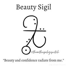 Desired Body Sigil, Beauty Sigils Witchcraft, Sigils For Manifesting, Scared Symbols, Witchcraft Makeup, Sigils Witchcraft, Beauty Spells