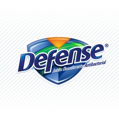 the logo for defense, an antibacterial antibacterant brand that has been