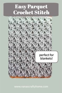 an easy crochet stitch pattern for blankets