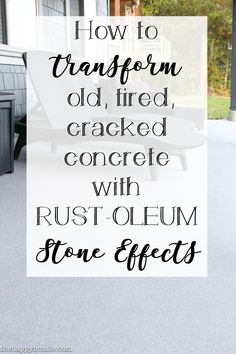 How to Transform an Old, Tired, Cracked Concrete Patio | The Happy Housie Concrete Front Porch, Diy Concrete Patio, Paint Concrete Patio, Cracked Concrete, Concrete Patio Makeover, Porch Paint, Cement Patio, Concrete Patios, Youve Been