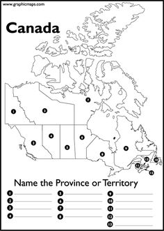 the map of canada with names and cities