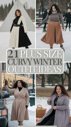 Black Outfit Winter, Curvy Winter Outfits, Autumn Outfits Curvy, Travel Looks, Cold Weather Outfits Winter, Plus Size Winter Outfits, Winter Travel Outfit, Look Plus Size