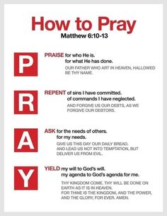 a poster with the words pray written on it