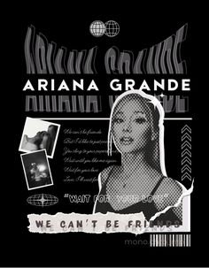 the poster for aria grandee's concert, we can't be here