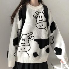 Harajuku District, Parade Outfit, Preppy Aesthetic Outfits, Fashion Knitwear, Harajuku Sweatshirt, Streetwear Sweater, Loose Fit Sweater, Wild Girl, Preppy Fall