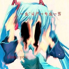 an anime character with blue hair and black eyes, holding her hands behind her head