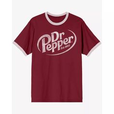 Dr. Pepper Logo T Shirt - Spencer's Dr Pepper Merchandise, Dr Pepper Logo, Dr Pepper Shirt, Titanium Belly Ring, Labret Jewelry, Nose Bones, Fake Plugs, Dressed To Impress, Fake Nose