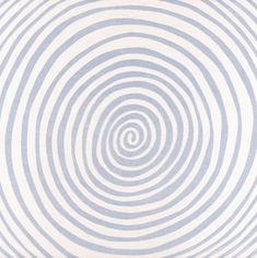 a white and blue striped wallpaper with circles in the center, on top of an off - white background