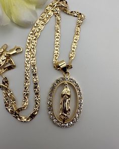 22" Chain with Pedant  Will not change color or damage skin  Gold Plated Luxury Gold Cross Necklace Gift, Necklaces Mexican, Ninja Mask, Quinceañera Ideas, Expensive Jewelry Luxury, Mexican Jewelry, Jewelry Accessories Ideas, Jewelry Luxury, Dope Jewelry