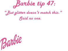 an image of barbie birthday card with the words barbie written in pink on white paper