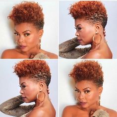 Trials N' Tresses @tarajiphenson Natural Short Cuts, Short Natural Styles, Short Natural Haircuts, Short Red Hair